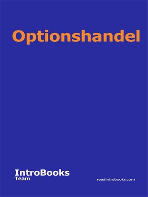 cover image of Optionshandel